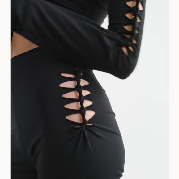 NWT Cut Out Pants with Flare - Picture 3 of 7